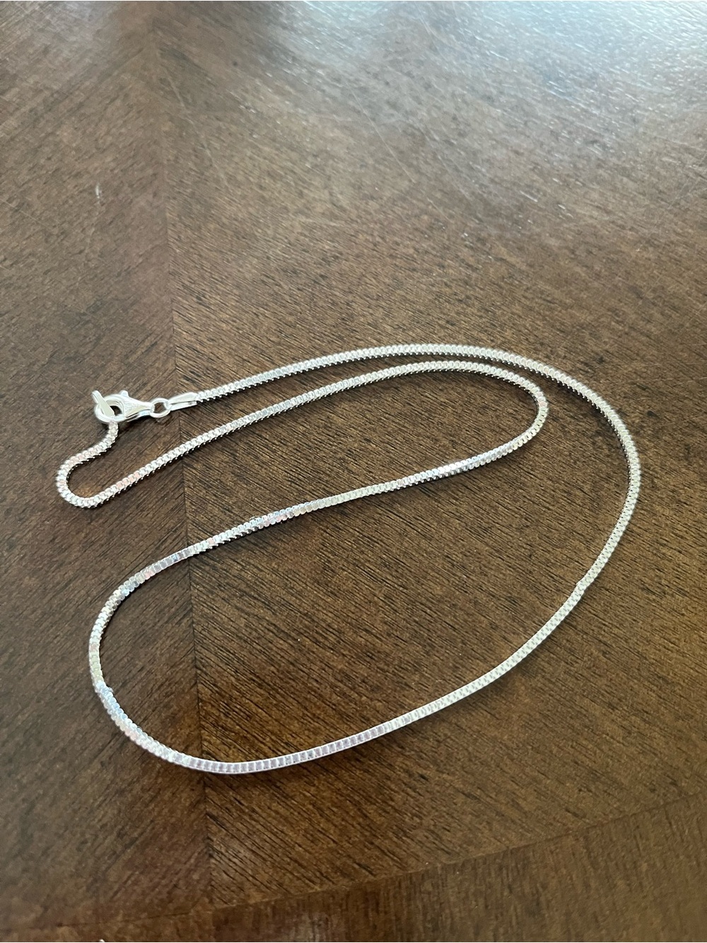 16” Sterling Silver Box Chain - Silver